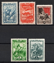 1943 25th Anniversary of the Komsomol, Soviet Union, USSR, Russia (Full Set, MNH)