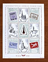 1968 Poland Vienna Airmail Exhibition Diaspora Block Sheet (MNH)
