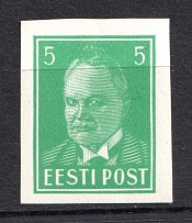 1936-40 5S Estonia (PROBE, Proof, Stamp by Sc. 121, Imperforated, MNH)