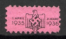 1935-36 Third Reich Germany Swastika