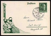 1938 Thanksgiving Day, Third Reich, Germany, Postal Card (Special Cancellation)