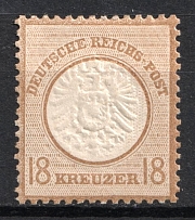 1872 18kr German Empire, Germany (Mi. 28, CV $70)