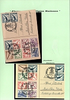 1936 Summer Olympics (Olympiad) in Berlin, Third Reich, Postcard with Commemorative Postmarks
