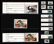 Oklahoma State Duck Stamps, United States Hunting Permit Stamps (High CV, MNH)