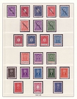1941-43 Serbia, German Occupation, Germany (Mi. 1, 1 - 8, 9 - 15, 16 - 22, Full Sets, CV $200, MNH)