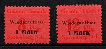 1946 Spremberg (Lower Lusatia), Germany Local Post (Mi. 15 A - 16 A, Full Set, CV $100, MNH)