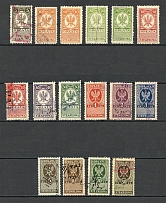 1924-25 Poland, Duty Stamps, Revenue Stamps (Canceled)