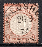 1872 9kr German Empire, Germany (Mi. 27 a, Signed, Canceled, CV $720)