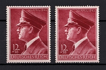 1942 Third Reich, Germany (Vertical+Horizontal Gum, Full Set, CV $50, MNH)