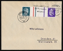 1942 Сover franked with Sc 508 and 510