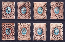 10k Russian Empire (Figured Postmarks Cancellations)