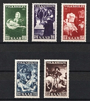 1951 Saar, Germany (Mi. 309 - 311, Full Set, CV $80)