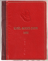 1953 Karl Marx, German Democratic Republic, Germany, Memorable Book (Mi. S 344 - 353, Canceled, CV $170)