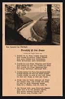 1935 'The Saar Valley near Mettlach. German is the Saar Poem by Hanns Maria Lux', Propaganda Postcard, Third Reich Nazi Germany