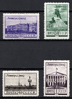 1948 4th Anniversary of the Raising of the Blocad of Leningrad, Soviet Union, USSR, Russia (Full Set, MNH)