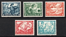 1933 Third Reich, Germany (Mi. 500 B, 502 B - 505 B, Full Set, CV $230)