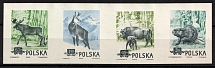 1954 Republic of Poland, Se-tenant, Wzor (Specimens of Fi. 743 - 746, Mi. 885 - 888, Full Set)