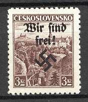1938 Germany Occupation of Rumburg Sudetenland 3 Kc