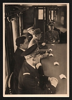 1940 'Compiegne 1940. The French delegation', Propaganda Postcard, Third Reich Nazi Germany
