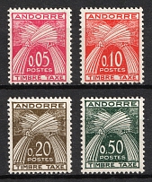 1961 Andorra (Mi. 42 - 45, Full Set, CV $60, MNH)