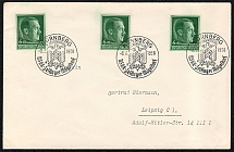 1938 Nuremberg cover franked with Scott B120 was posted 8 September