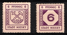 1945 Niesky (Oberlausitz), Germany Local Post (Mi. 14 - 15, Full Set, CV $30, MNH)
