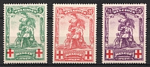 1914 Belgium, Semi-Postal Stamps (Sc. B28 - B30, Full Set, CV $160, MNH)