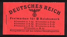 1941 Complete Booklet with stamps of Third Reich, Germany, Excellent Condition (Mi. MH 48.1, CV $170)