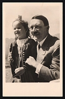 1923-1945 'Adolf Hitler and the Children', Propaganda Postcard, Third Reich Nazi Germany