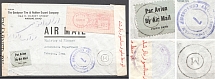 1943 USA Soviet-Anglo-Iranian Censored Censorship Cover Akron - Cairo - Teheran