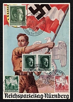 1938 'Reichsparteitag-Nuremberg', Propaganda Postcard, Third Reich Nazi Germany