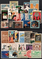 Worldwide, Stock of Cinderellas, Non-Postal Stamps and Labels, Advertising, Charity, Propaganda (#200A)