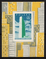 1957 Republic of Poland, Souvenir Sheet (Fi. Bl 19, Mi. Bl 20, CV $30)