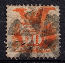 1869 10c USA (Sc. 116, Canceled, CV $130)