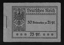1916 Booklet with stamps of Weimar Republic, Germany, Excellent Condition (Mi. MH 6 A, Not complete!)