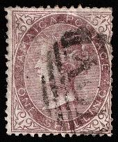 1862 1S Jamaica, British Colonies (SG 6, Canceled, CV $30)