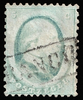 1864 5c Netherlands (Mi 4, Canceled, CV $25)