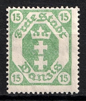 1921 Danzig, Germany (Mi. 75, Variety of Color, MNH)