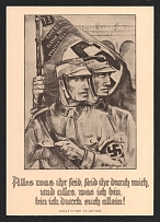 1938 'Promotional trip of the Sturm 43 2  Gurt Reppich  to Munich and Salzburg 02-08.06.1938', Propaganda Postcard, Third Reich Nazi Germany (White Paper)