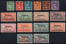 1920 Memel, Germany (Mi. 18 - 33, Full Set, CV $130)