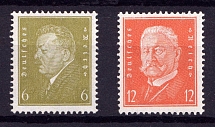 1932 Weimar Republic, Germany (Mi. 465 - 466, Full Set, CV $20, MNH)
