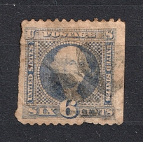 1869 6c United States (Mi. 29, Canceled, CV $220)