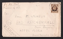 1948 (22 May) Great Britain POW cover to Bad Reichenhall (Germany, American zone of occupation)