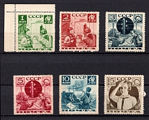 1936 Pioneers Help to the Post, Soviet Union USSR (Full Set, MNH)
