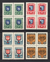 1936 Estonia (Mi. 109-112, Blocks of Four, Full Set, CV $510, MNH)