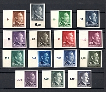 1941-42 Germany General Government (Imperforated, Control Numbers, MNH)