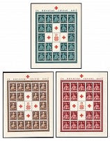 1941 Croatia, NDH, Souvenir Sheets (Mi. 66 - 68, Full Set, CV $140, MNH)