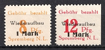 1946 Spremberg, Local Post, Germany (Mi. 17 A - 18 A, Full Set)