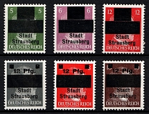 1945 Strausberg (Berlin), Germany Local Post (Mi. 1 - 6, Unofficial Issue, Full Set, Signed, CV $260, MNH)