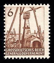 6gr General Government, Germany (Mi. I, Unissued Stamp, CV $910, MNH)